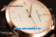 Girard Perregaux 1966 9015 Auto Rose Gold Case with White Dial and Black Leather Strap