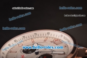 Ulysse Nardin Maxi Marine Chronograph Miyota OS20 Quartz Rose Gold Case with White Dial and Black Rubber Strap