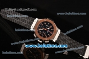 Hublot Big Bang Chronograph Swiss Valjoux 7750-DD Automatic Steel Case with Rose Gold Bezel and Black Dial (YR)