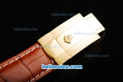 Rolex Datejust Automatic Movement ETA Coating Case with Black Diamond Bezel-White Dial