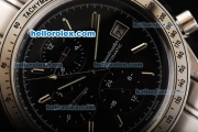 Omega Speedmaster Automatic Movement Black Dial with Stick Markers and Steel Strap