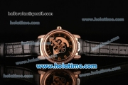 Ulysse Nardin Freak Automatic Rose Gold/Diamond Case with Black Dial and Black Leather Strap (EF)