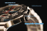 Tag Heuer F1 Chronograph Swiss Quartz Movement Steel Case with Black Bezel and Steel Strap