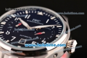 IWC Pilots Asia ST16 Automatic Full Steel with Black Dial and White Stick/Arabic Numeral Markers