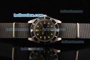 Rolex Submariner Swiss ETA 2836 Automatic Movement Black Dial with Yellow Markers and Black Bezel