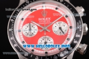 Rolex Daytona Vintage Edition Miyota Quartz Steel Case with Grey Nylon Strap and Red Dial (GF)