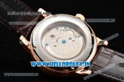 Jaeger-LECoultre Master Asia Automatic Rose Gold Case with White Dial and Stick/Arabic Numeral Markers