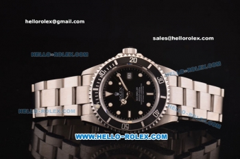 Rolex Sea-Dweller Swiss ETA 2836 Automatic Movement Full Steel with Black Bezel and Black Dial-White Markers