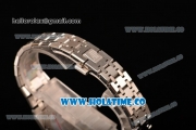 Audemars Piguet Royal Oak 33MM Miyota Quartz Steel Case/Bracelet with Blue Dial Stick Markers and Diamonds Bezel (EF)