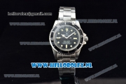 Rolex Submariner Vintage Asia 2813 Automatic Steel Case with Black Dial Yellow Dots Markers and Steel Bracelet