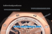 Audemars Piguet Royal Oak Concept Laptimer Michael Schumacher Limited Edition Miyota Quartz Rose Gold Case with Skeleton Dial Rose Gold Bezel and Black Rubber strap