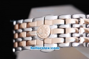 Patek Philippe Classic Rose Gold&Diamond Bezel-Diamond Marking with White Dial