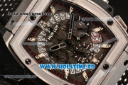 Hublot MP-06 Senna Chrono Miyota OS20 Quartz Steel Case with Stick Markers and Skeleton Dial