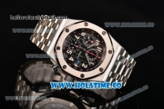 Audemars Piguet Royal Oak Offshore 2014 New Chrono Swiss Valjoux 7750 Automatic Steel Case/Bracelet with Black Dial and White Arabic Numeral Markers (NOOB)