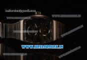 Franck Muller Vanguard Miyota Automatic Copy Tourbillon Rose Gold Case With Skeleton Dial Leather/Rubber Strap