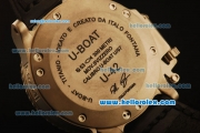U-Boat Italo Fontana Swiss ETA 6497 Manual Winding Titanium Case with Black Dial and Black Leather Strap-1:1 Original