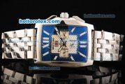 Breitling Bently Flying B Automatic Movement Full Steel with Blue Dial and Stick Markers