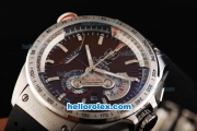 Tag Heuer Grand Carrera Calibre 36 Chronograph Miyota Quartz Swiss Coating Case with Silver Stick Markers and Brown Dial