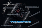 Richard Mille RM 011 Felipe Massa Chronograph Swiss Valjoux 7750 Automatic PVD Case with Black Dial Arabic Numeral Markers and Black Rubber Strap