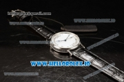 Breguet Classique Japanese Miyota 9015 Automatic Movement Steel White Dial and Roman Numeral Markers Leather Strap (FF)