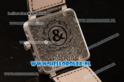 Bell & Ross BR 01-92 Asia Automatic Steel Case with Skull Dial and Black Genuine Leather