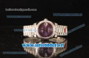 Rolex Datejust 31 Steel 2836 Auto With Steel Bracelet Purple Dial Roman