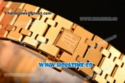 Audemars Piguet Royal Oak 41MM Miyota 9015 Automatic Full Yellow Gold with White Dial and Stick Markers (BP)