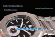 Patek Philippe Nautilus Asia ST16 Automatic Full Steel with Stick Markers and Black Dial