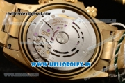 Rolex Daytona Clone Rolex 4130 Automatic Yellow Gold Case Green Dial With Stick Markers Yellow Gold Bracelet- 1:1 Original(JH)