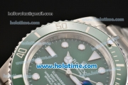 Rolex Submariner Swiss ETA 2836 Automatic Steel Case with Green Dial and Ceramic Bezel - 1:1 Original