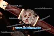 Rolex Daytona II Asia 3836 Automatic Rose Gold Case with Black Bezel and White Dial