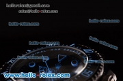 Rolex Sea-Dweller Bamford Asia 2813 Automatic PVD Case with PVD Strap Black Dial Blue Markers