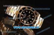 Rolex Submariner Two Tone Black Model ETA2836 Auto 1:1 Clone With Ceramic Bezel 116613LN