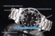 Rolex Sea-Dweller Swiss ETA 2836 Automatic Stainless Steel Case/Bracelet with Black Dial and Dot Markers