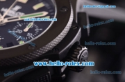 Hublot Big Bang Swiss Valjoux 7750 Automatic Movement PVD Case with Black Dial - Green Markers