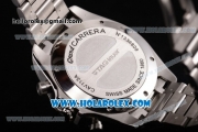 Tag Heuer Grand Carrera Calibre 36 Chrono Miyota Quartz Full Steel with White Dial and Stick Markers