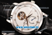 Vacheron Constantin Patrimony Tourbillon Swiss ETA 2824 Automatic Steel Case with White Dial and Diamonds Markers