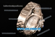 Breitling Super Avenger Ultimate Chrono Swiss Valjoux 7750 Automatic Silver Case with White Dial