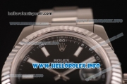 Rolex Datejust II Swiss ETA 2836 Automatic Full Steel with Black Dial and Luminous Stick Markers (BP)