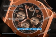 Audemars Piguet Royal Oak Offshore Clone AP Calibre 3126 Automatic Rose Gold with Arabic Numeral Markers and Black Dial (EF)