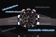 Oris Carlos Coste Chrono Swiss Valjoux 7750 Automatic Movement Steel Case with PVD Bezel and Black Dial