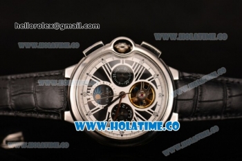 Cartier Ballon Bleu De Tourbillon Asia Automatic Steel Case with Black Dial and Roman Numeral Markers