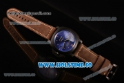 Panerai PAM 551 Radiomir 1940 8 Days Asai ST Automatic PVD Case with Black Dial and Coffee Leather Strap