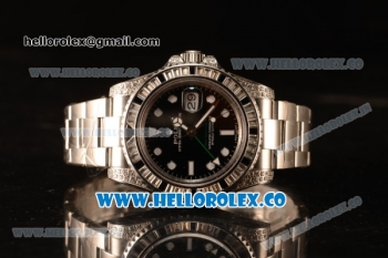 Rolex GMT-Master II All Diamond Black Bezel Automatic (Correct Hand Stack) 116759SANR