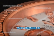 Rolex Daytona Swiss Quartz Rose Gold Case with White Dial - Wall Clock