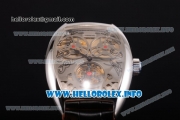 Franck Muller Skeleton Giga Tourbillon Asia Automatic Steel Case with Skeleton Dial and Arabic Numeral Markers