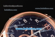 Tag Heuer Mikrograph Chrono Miyota OS10 Quartz Full Rose Gold with Black Dial and Arabic Numeral Markers