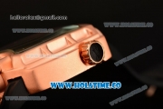 Hublot MP-02 Key of Time Swiss Quartz Rose Gold Case with Black Rubber Strap and Rose Gold Dial