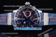 Ulysse Nardin Maxi Marine Diver Miyota OS20 Quartz Steel Case with Blue Dial and Blue Rubber Strap Blue Bezel