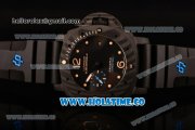 Panerai Luminor Submersible 1950 Carbotech 3 Days Automatic Clone P.9000 Automatic Carbon Fiber Case with Black Dial and Yellow Dot Markers (ZF)